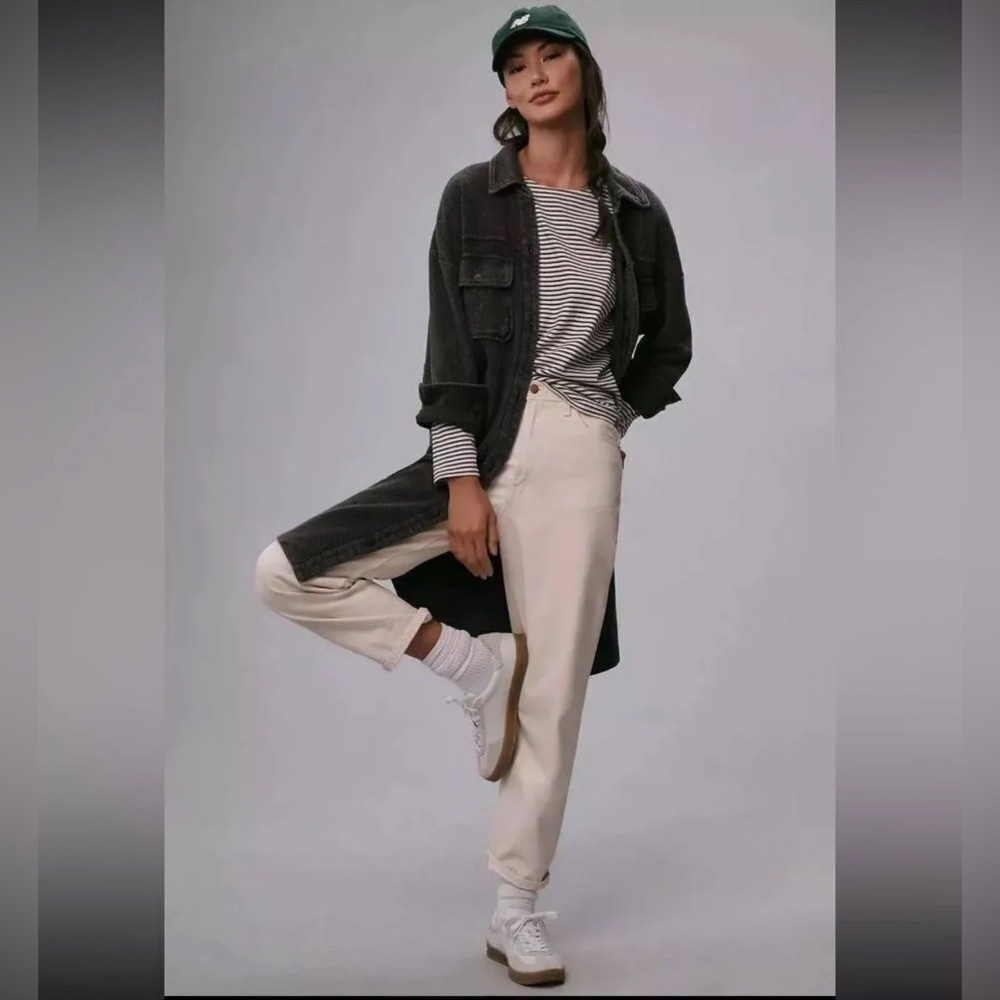 Pilcro | Charcoal Ribbed Shirt Jacket